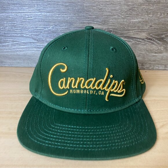 Cannadips Hat Cap Snapback Green Adjustable - Picture 2 of 10